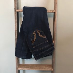 Hollister dark wash skinny.